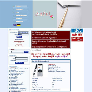 Irodaszer aukci�s oldal